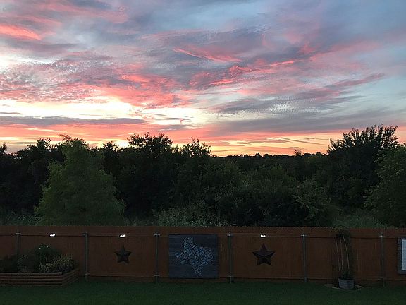 Sunset from the back patio
