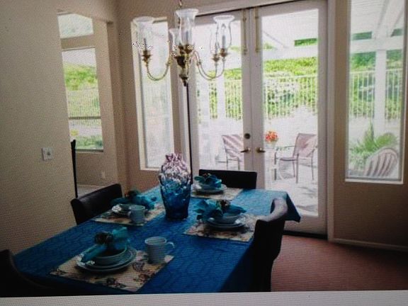 Spacious dining room