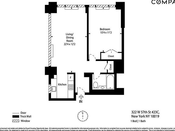 2nd image of 322 W 57th St APT 23C