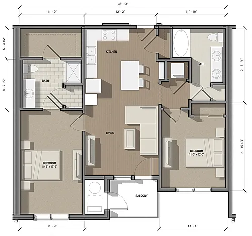Floor plan 2A