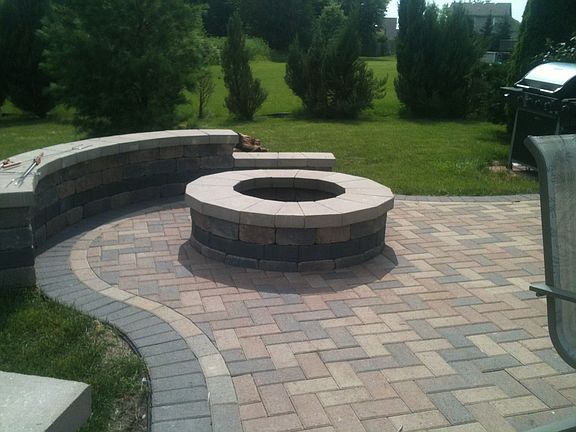 Firepit on Paver Patio