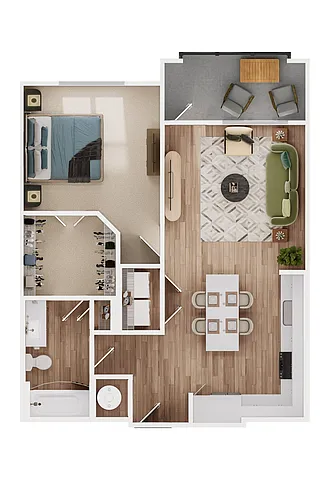 Floor plan 1B