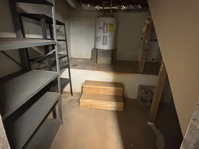Tornado shelter in basement