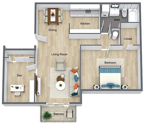 Floor plan Ludwig w/ Den