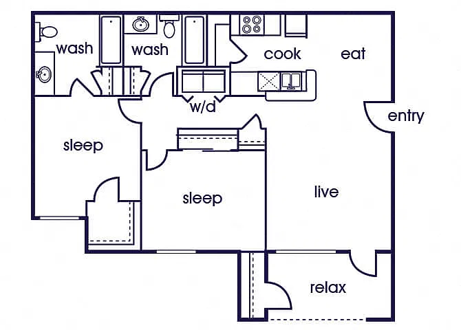 Floor plan B1