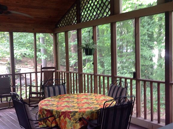 Screened in porch.  