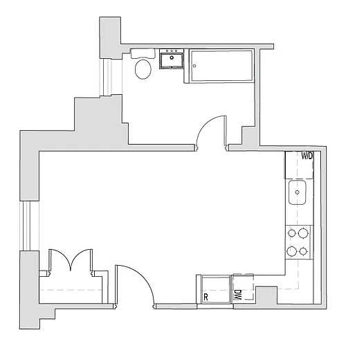 Floor plan Studio