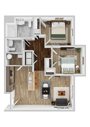 Floor plan 2 Bedroom