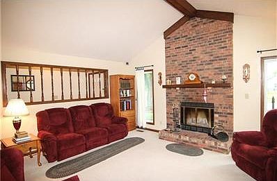 Another view of Great Room with fireplace