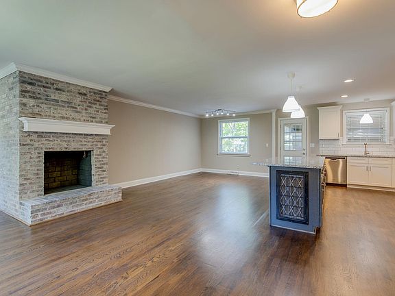 Open concept living room, kitchen