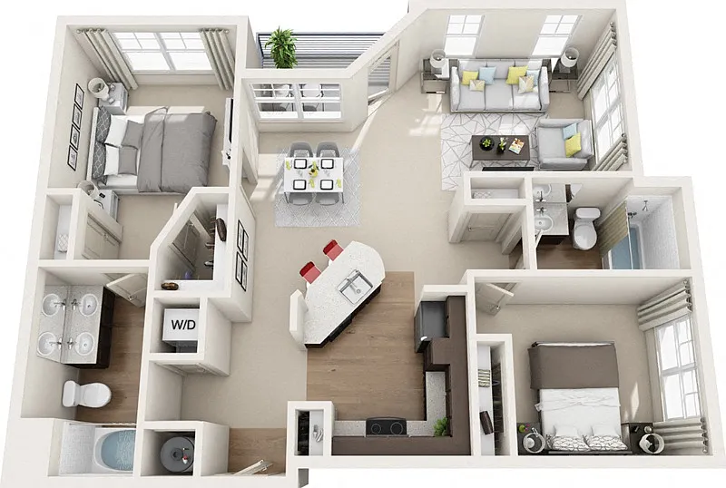 Floor plan Oak Park