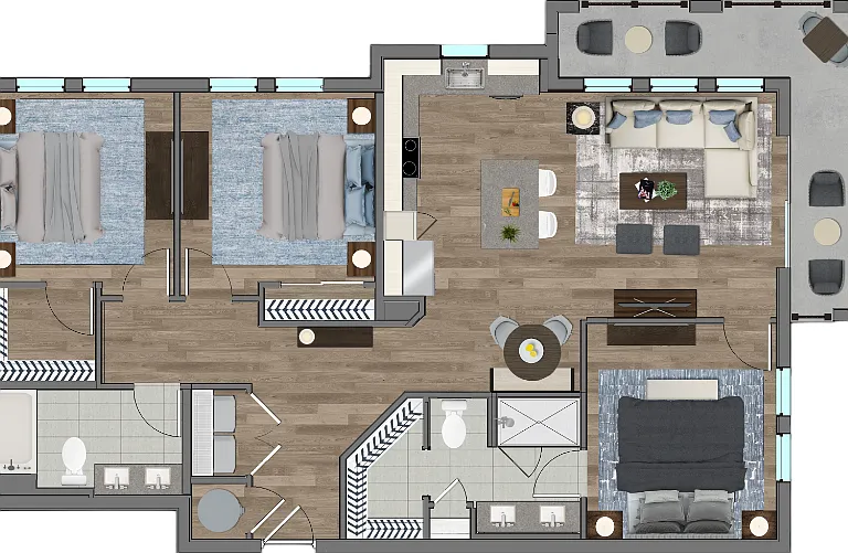 C1 floor plan Corsa at Estero Crossing