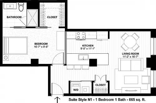 Floor plan Suite Style N1