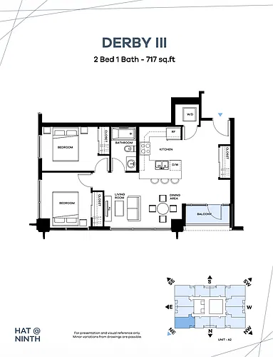 Floor plan 2 Bedroom