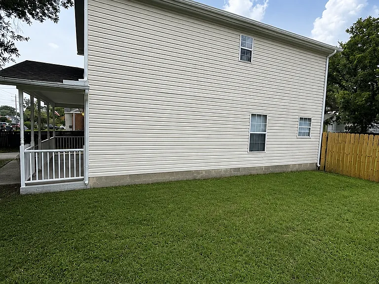 Right side of the home