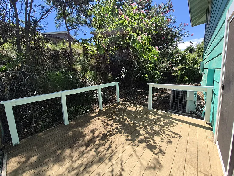 Patio space outside the kitchen