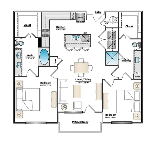 Floor plan B1