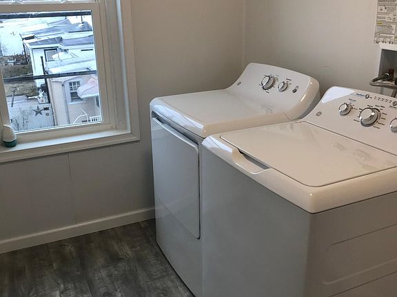 Laundry room with new appliances