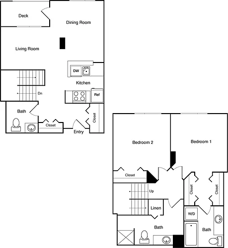 Floor plan 2 Bed 308 NW