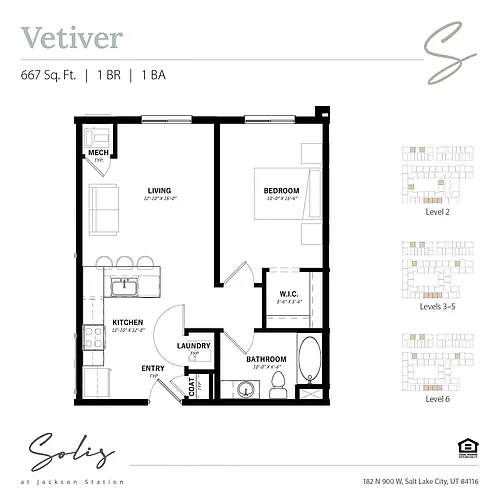 Floor plan Vetiver