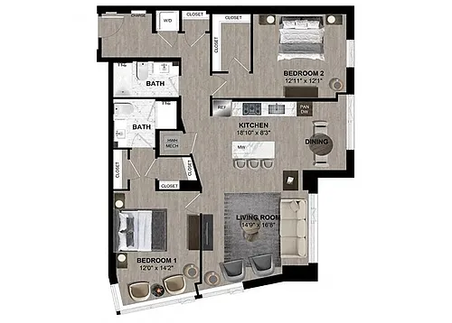 Floor plan B119
