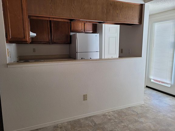 View of kitchen from dining room area