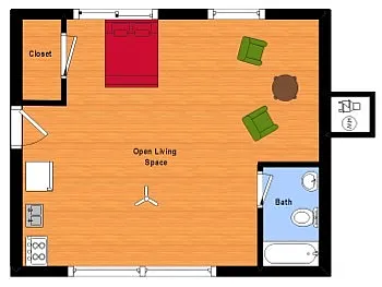 Floor plan Studio