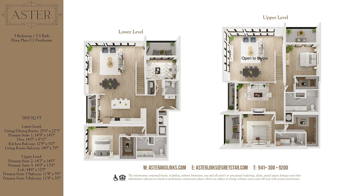 Floor plan Aster C1 Penthouse