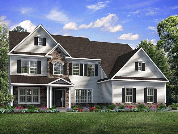 Farmhouse Elevation - Side Entry Garage