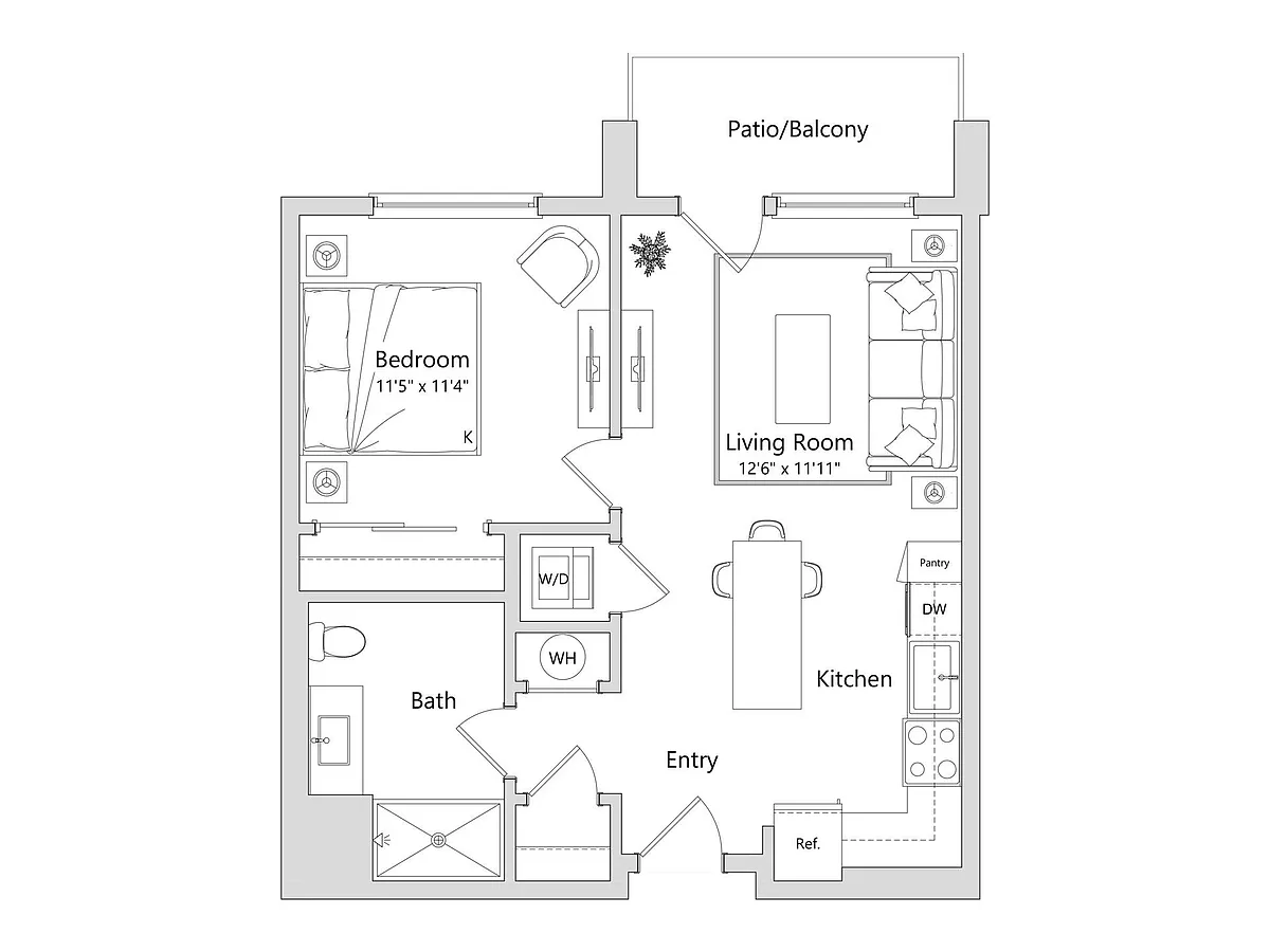 Floor plan 1B