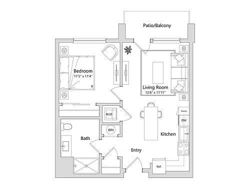 Floor plan 1B