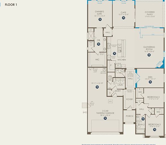 Parklane Floor Plan, Quick Move-in Home, Floor 1