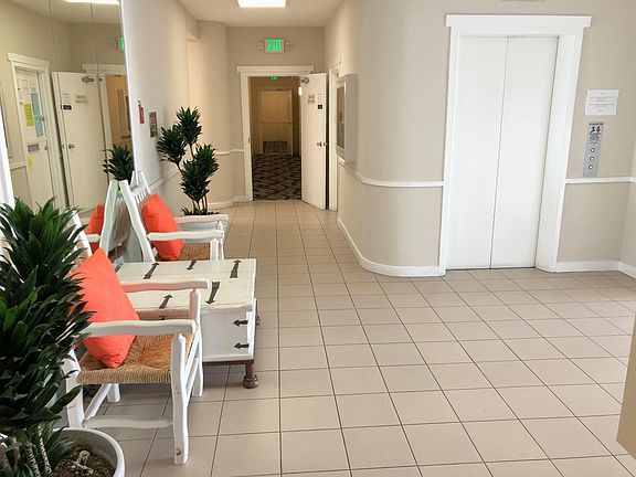 Lobby with elevator.
