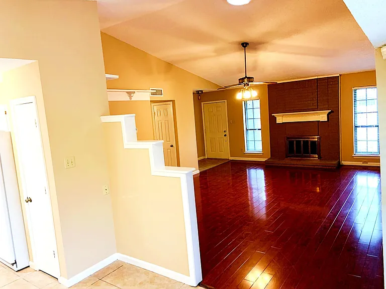View of living room from breakfast area