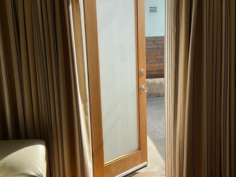 bedroom to patio