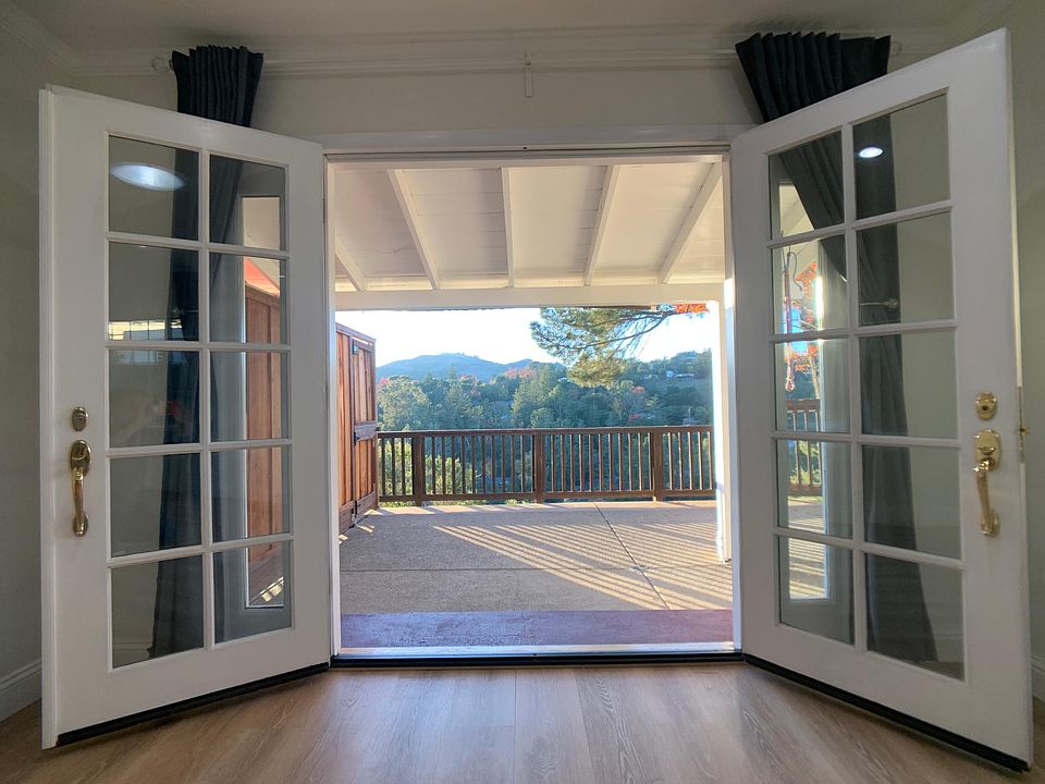 French doors open fully - great for entertaining