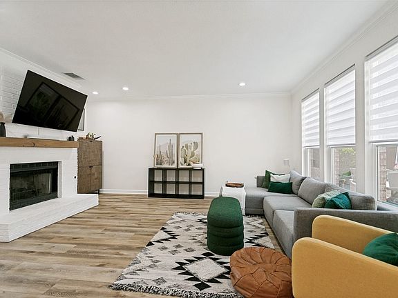 View from kitchen/breakfast nook of living room