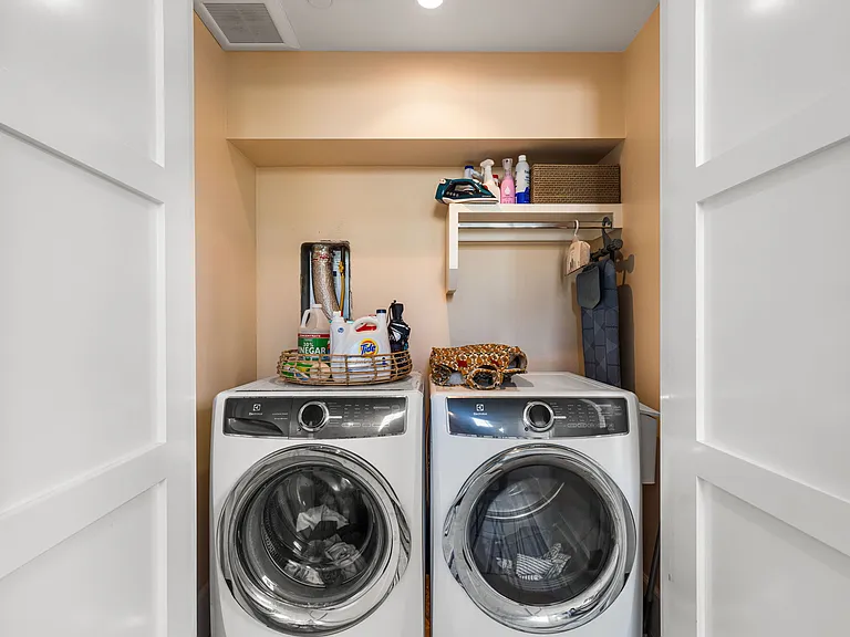 Inside washer and dryer