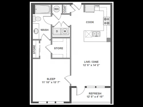 Floor plan Monroe