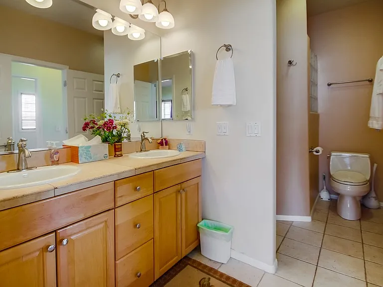 Master bathroom on second floor