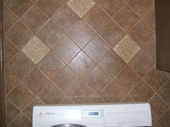 Details above stove