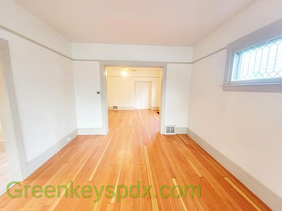 View from front window into dining room
