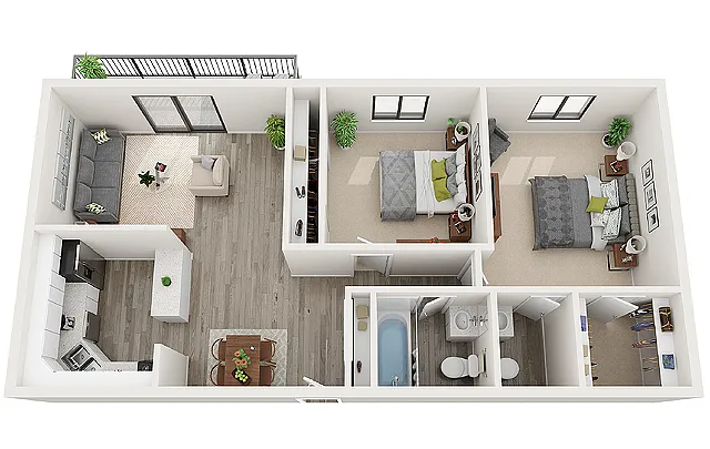 Floor plan 2X15 A