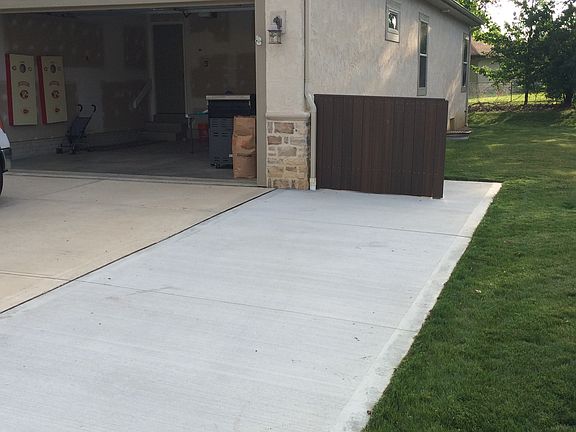Addition to driveway