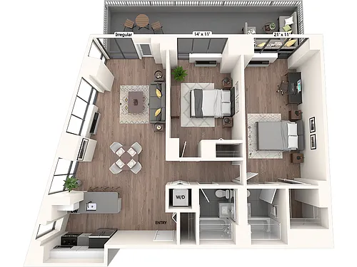 Floor plan B1-209-1104sq-ter
