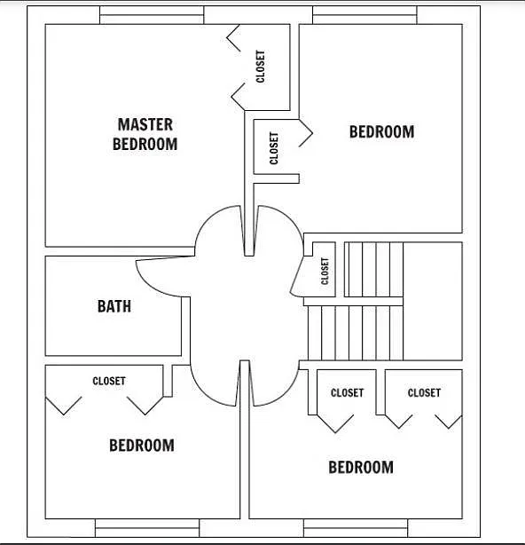Floor plan Four Bedroom