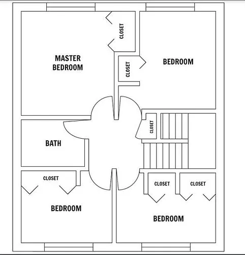 Floor plan Four Bedroom