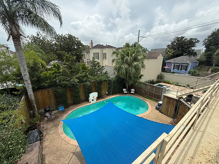 Backyard second floor view