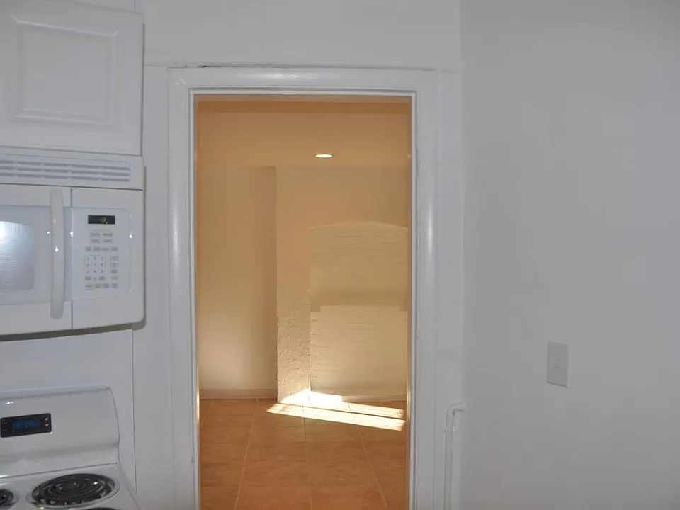 kitchen into living room