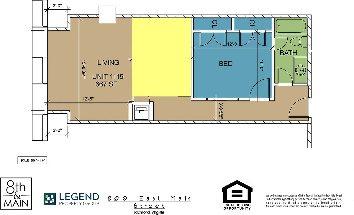 Floor plan 8th and Main 1119